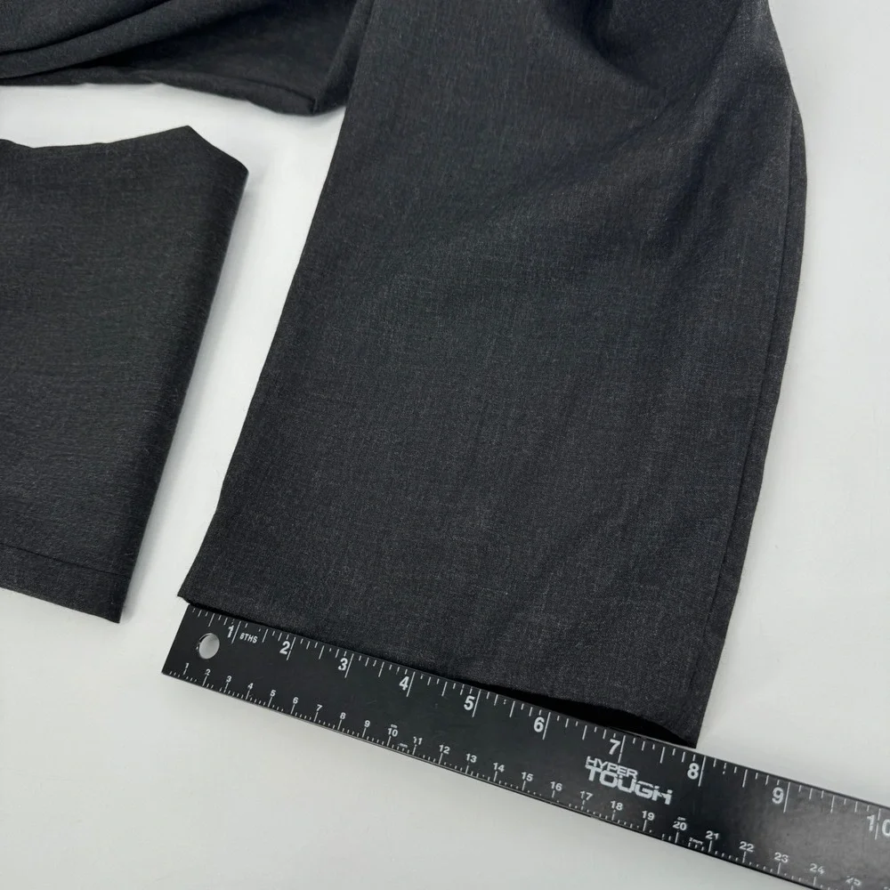 J.Crew Mens 2 Piece Suit Charcoal Gray 3 Button Blazer Trousers 42L